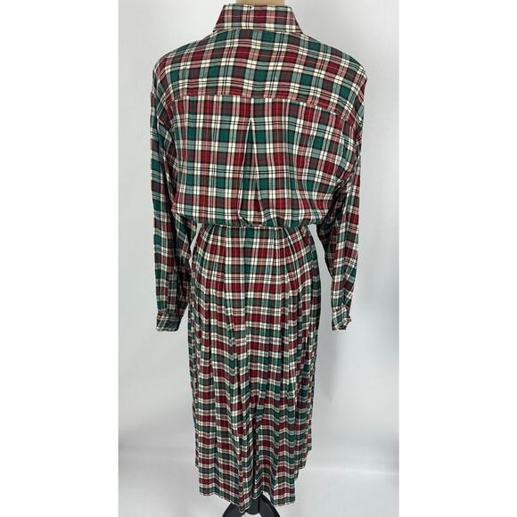 VTG Michel Sport Size XSmall Plaid Tartan Skirt Set Christmas Pleated Academia - Picture 6 of 15